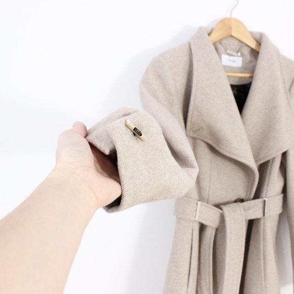 *Calvin Klein Beige Wool Peacoat - Picture 6 of 9